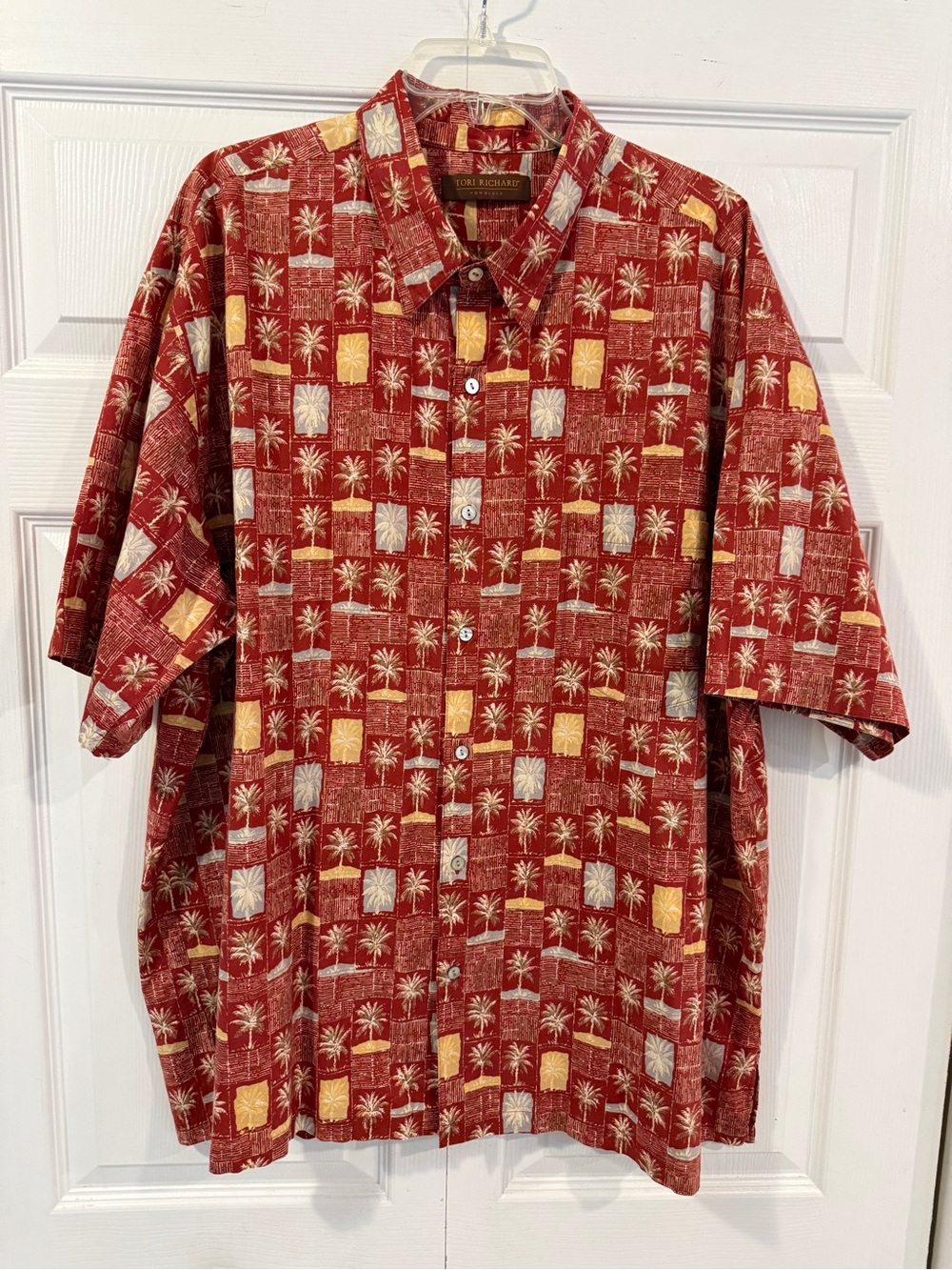 Vtg Tori Richard Honolulu Palm Shirt 3XL